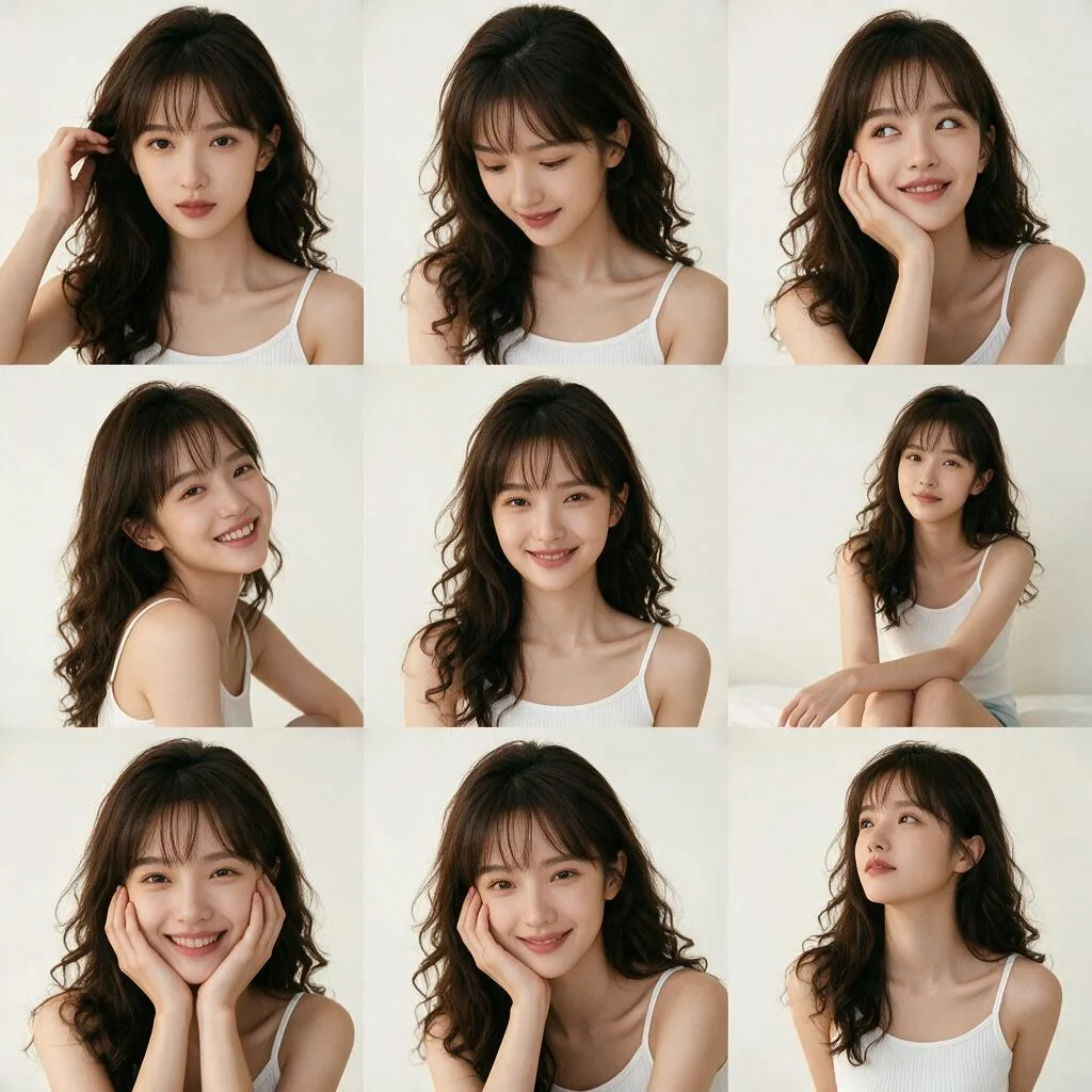 Seedream 5.0 Pro turning one reference photo into a nine-pose character sheet